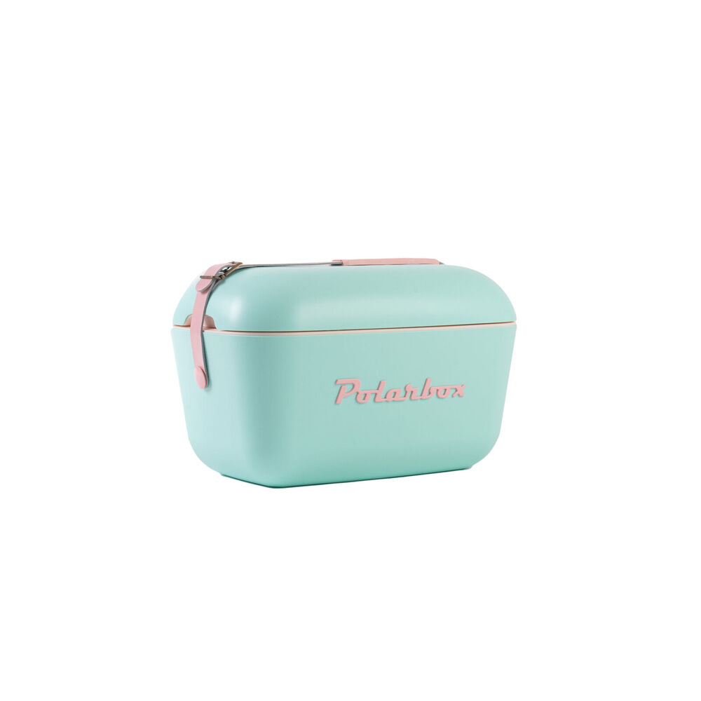 Polarbox Pop Insulated Cooler Box Container w Adjustable Strap Cyan/Rose — 12l