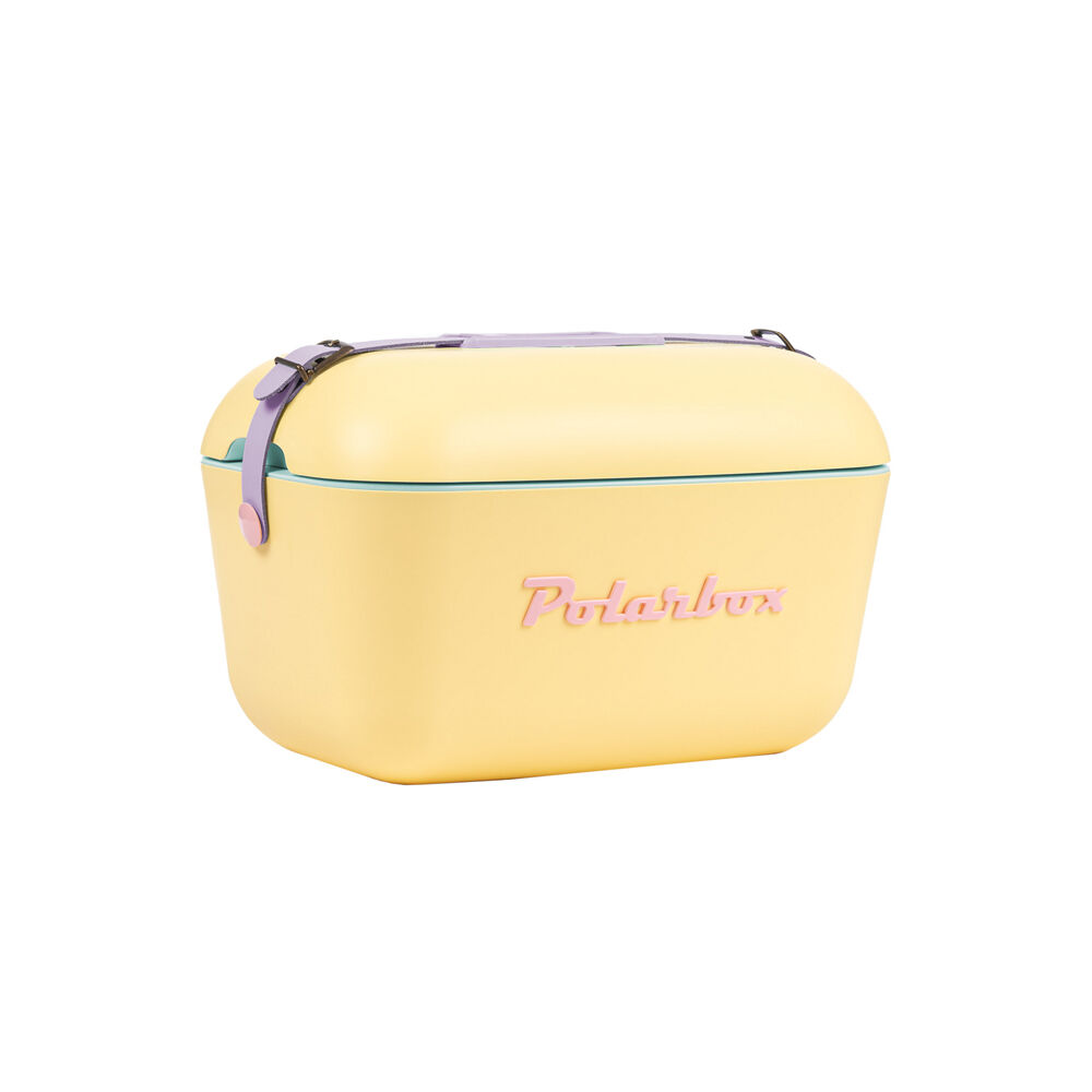 Polarbox Rainbow 12L Insulated Cooler Box Container w/Adjustable Strap Yellow