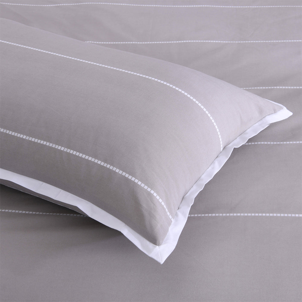 Jason Commercial Calista Printed Bedroom Easy Care Pillow Case 48x73cm Hazel (2 Pieces) — image 2