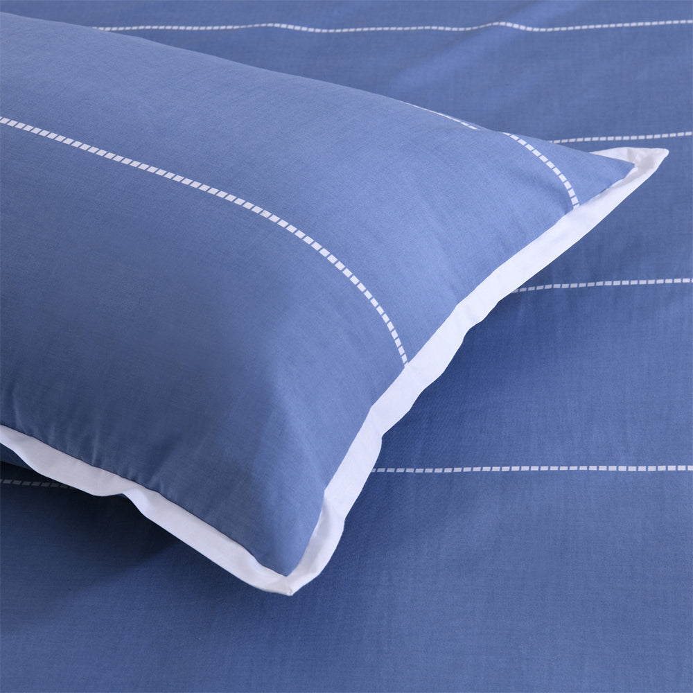 Jason Commercial Calista Bedroom Easy Care Pillow Case 48x73cm Indigo (2 Pieces) — image 2