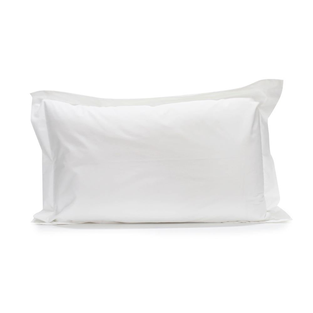 Jason Commercial Crisp Bedroom Easy Care Pillow Case Tailored 48x73cm WHT 160GSM
