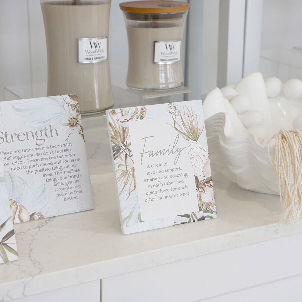 Splosh Palm Cove Ceramic Family Verse Plaque Home/Living Room Decor 12x14cm (2 Pack) — image 4