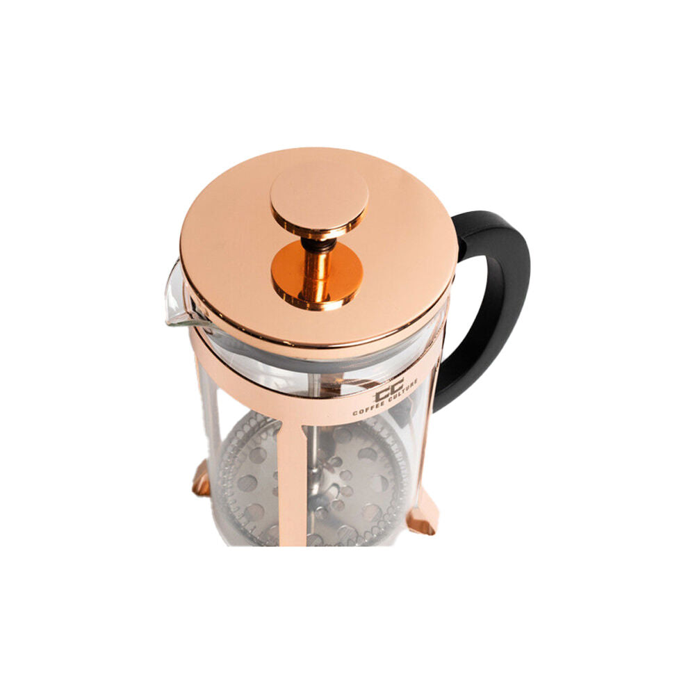 Coffee Culture 600mL Rose Gold Tea and French Glass Presser/Plunger w/ Handle — image 4