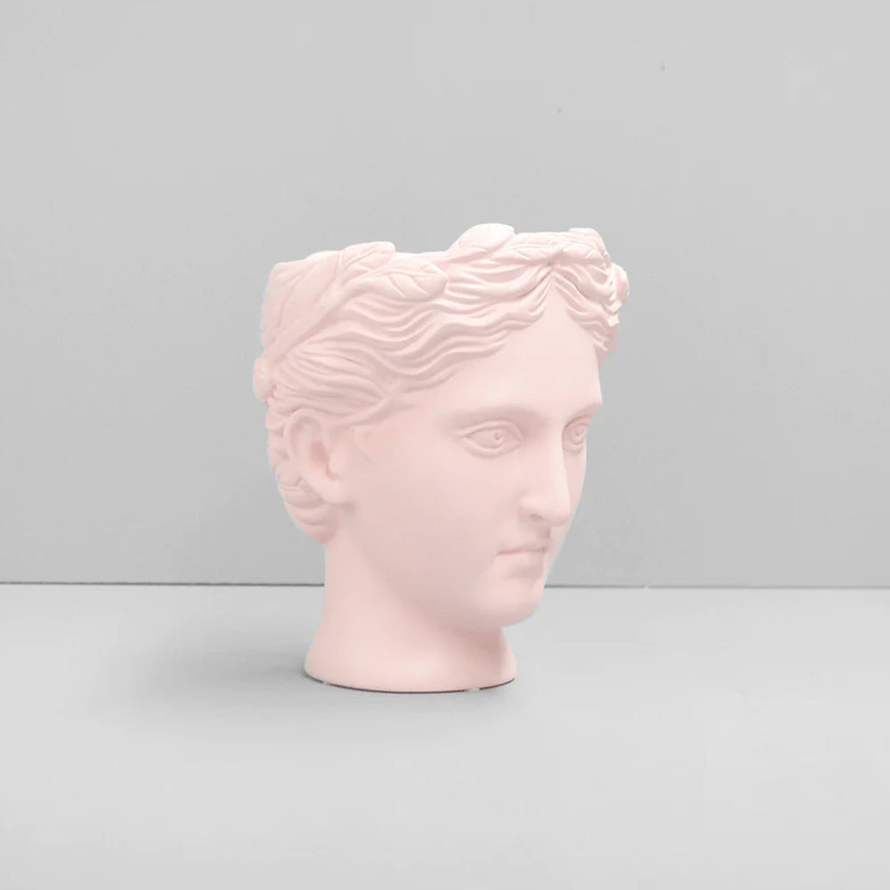 White Moose Resin 16x19cm Venus Vase/Plant Holder Home/Room Desk Decor Pink — image 2