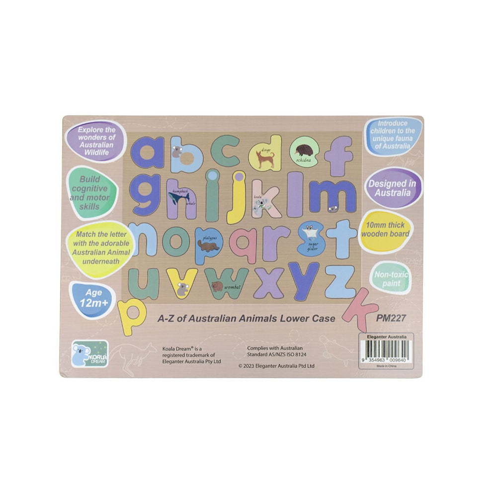 Koala Dream Australian Animals/Lowercase Alphabet Puzzle Baby Learning Toy 3+ — image 5