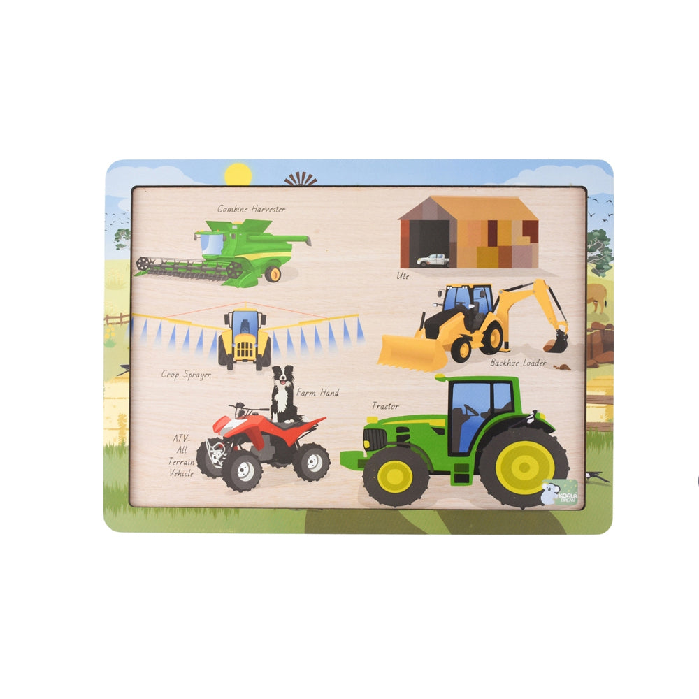 Koala Dream Aussie Farm Vehicles Kids Educational Jigsaw Puzzle 18m+ (24 Pieces) — image 3