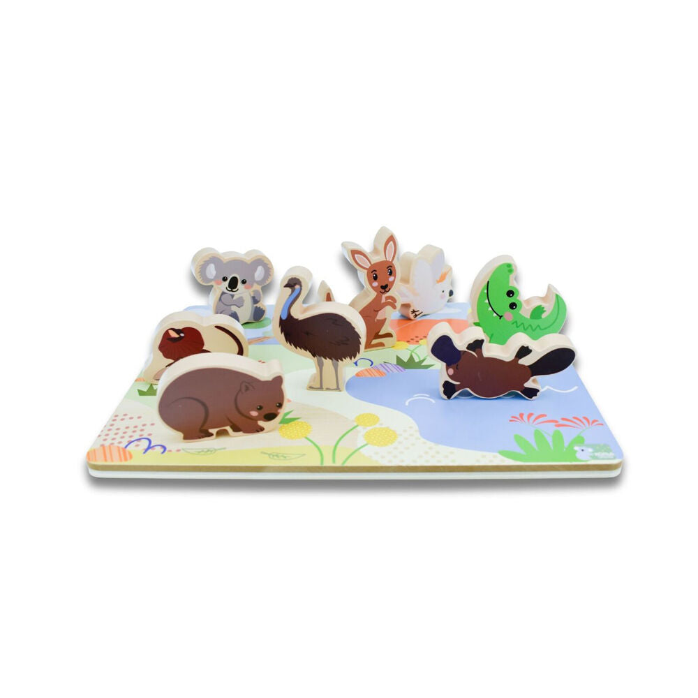 Koala Dream 9pcs 12 Months+ Bush Buddies Australian Animals Wooden Chunky Puzzle — image 6