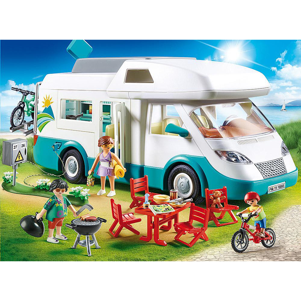 Playmobil Family Camper Kids/Childrens Interactive Play Vehicle Toy Playset 4+