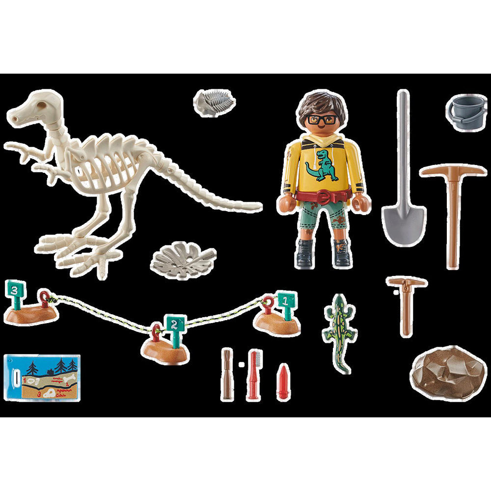 Playmobil Archaeological Dig w/ Dinosaur Skeleton Kids/Childrens Play Toy 4+ — image 2