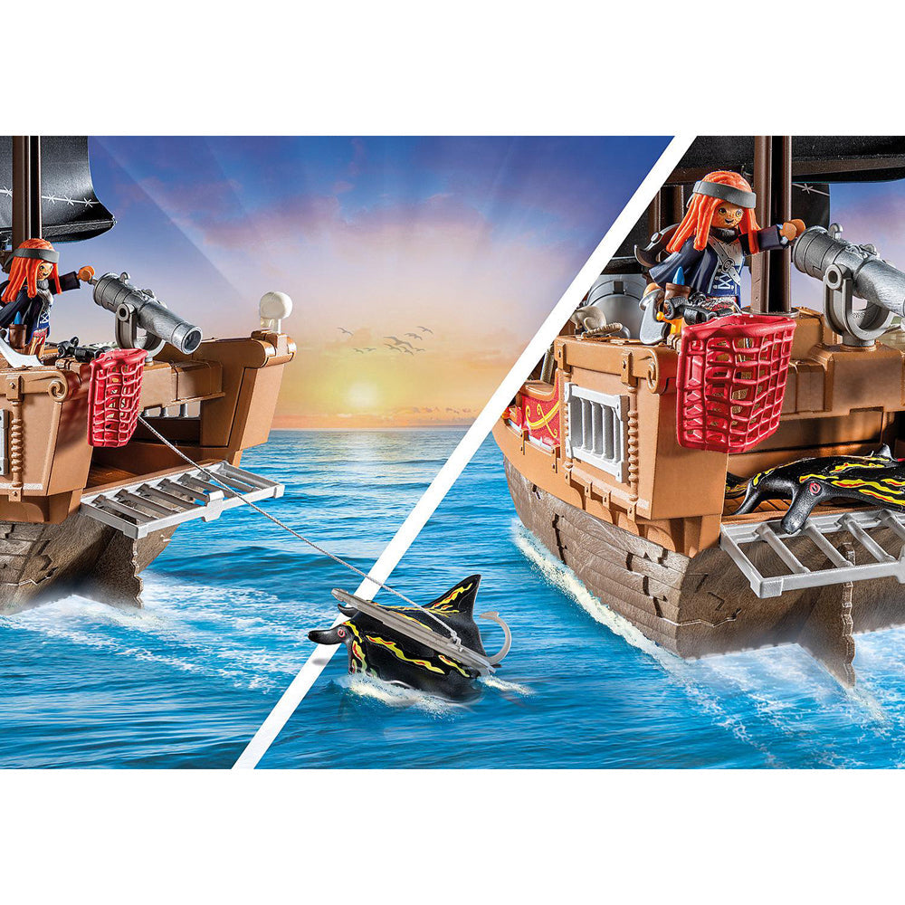 Playmobil Large Pirate Ship Kids/Childrens Interactive Play Fun Toy Playset 4+ — image 2