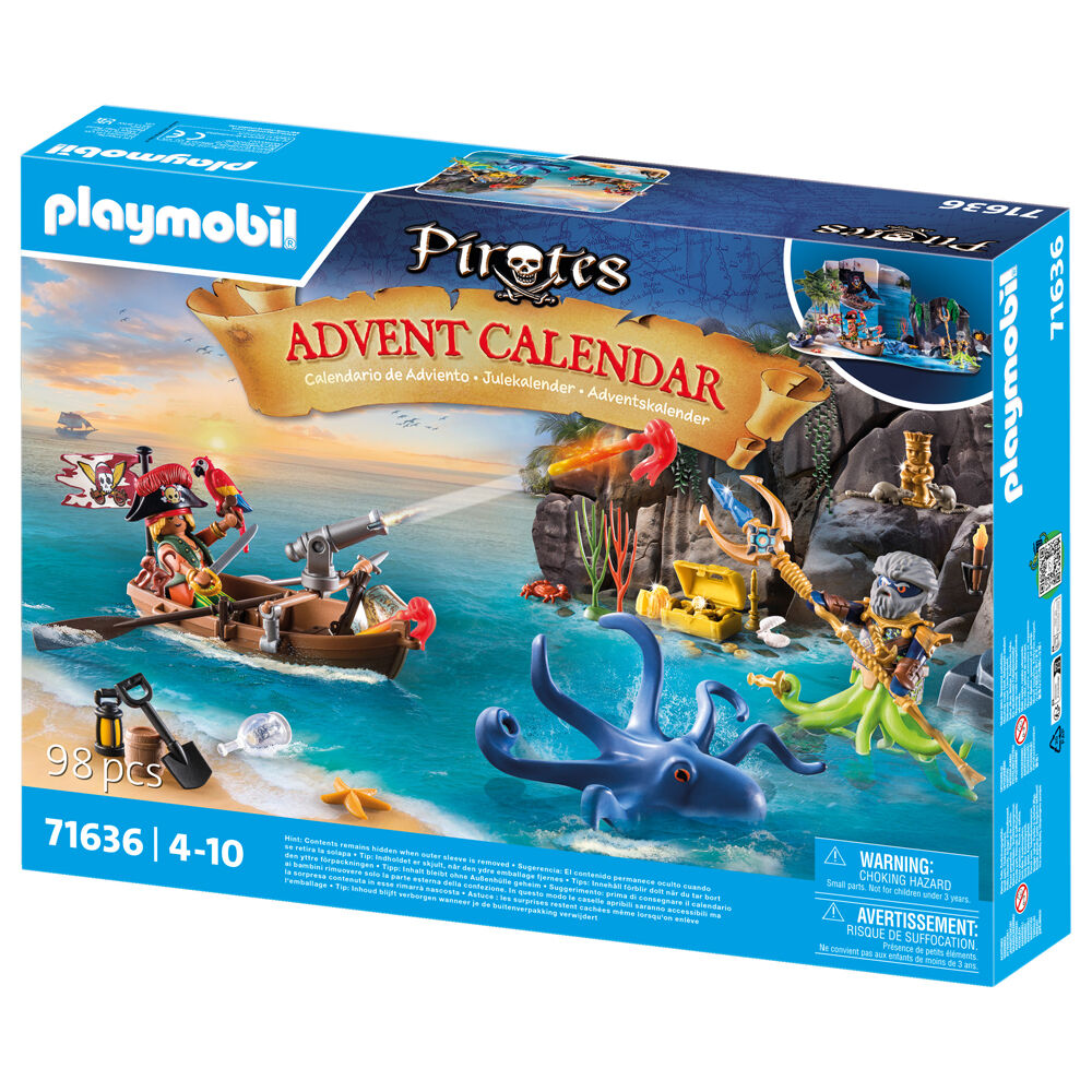 Playmobil Advent Calendar Pirates Kids/Children Surprise Action Figure Toy 4+