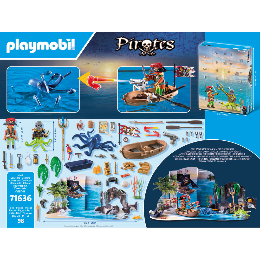 Playmobil Advent Calendar Pirates Kids/Children Surprise Action Figure Toy 4+ — image 2
