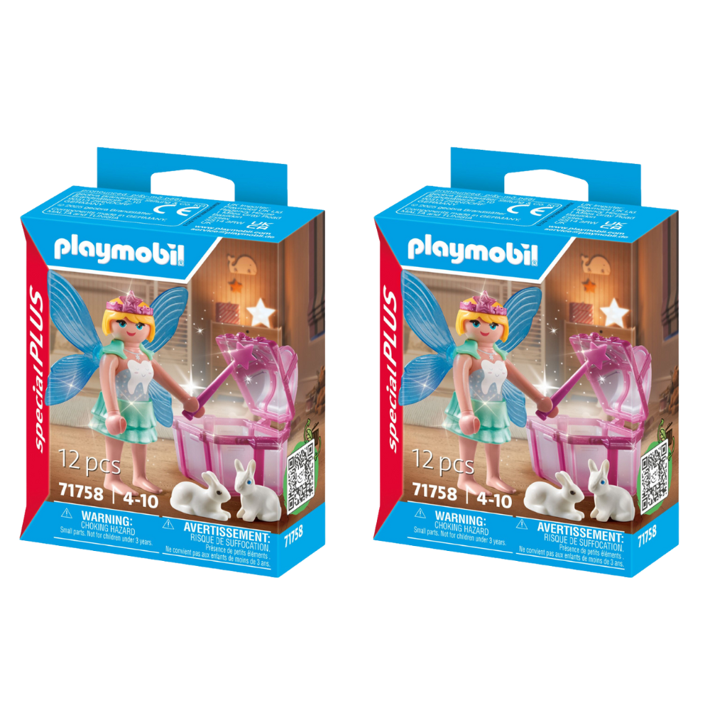 Playmobil 12pc Playmobil 21x15cm Tooth Fairy Kids/Child Action Figure Toy Play Set 4y+ (2 Pack)