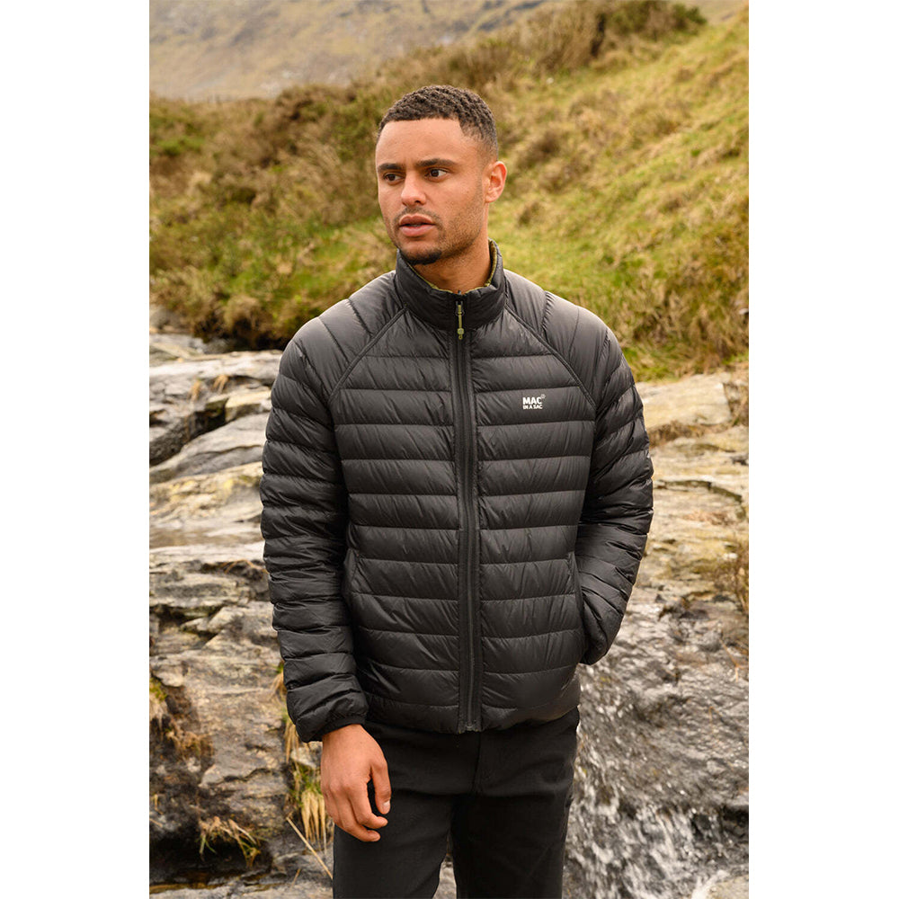 Mac in a Sac Packable Adult Mens Polar Down Reversible Jacket Khaki/Black XXL — image 4
