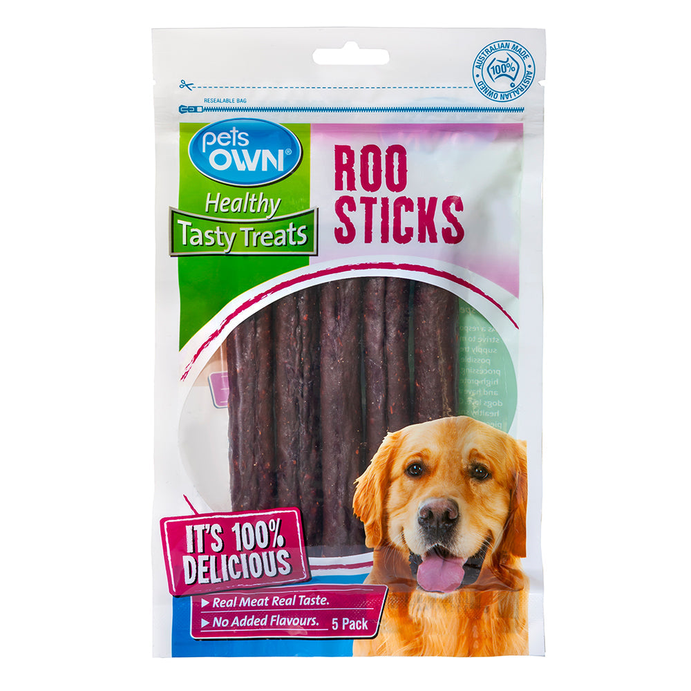 Pets Own Roo Sticks Healthy Tasty Chew Dog/Pet Treats/Food/Snacks/Rewards (10 Pack) — image 2