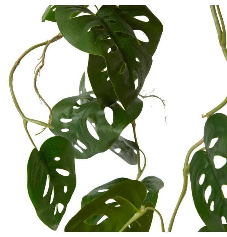 E Style 84cm Swiss Cheese Artificial Hanging Potted Plant Faux Decor Green — image 2