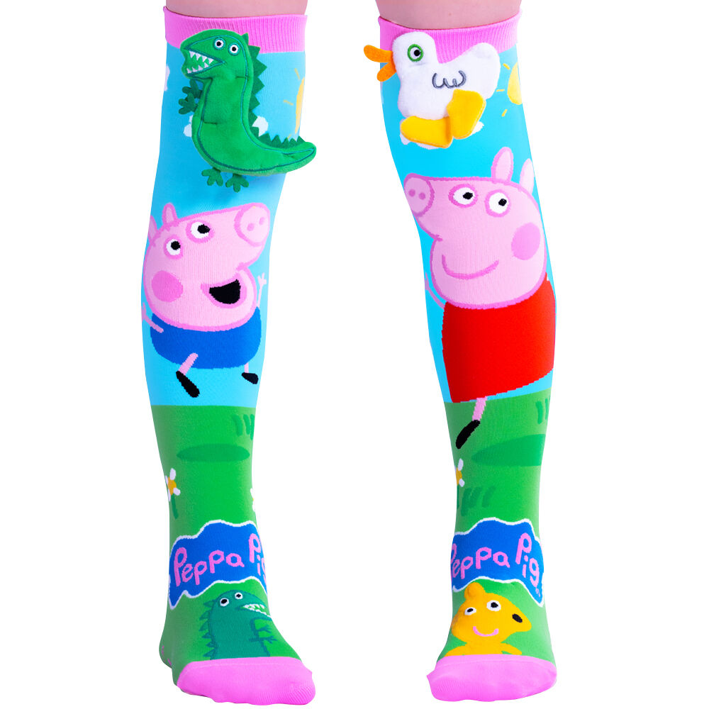 Madmia Peppa Pig George Knee-High Socks Unisex