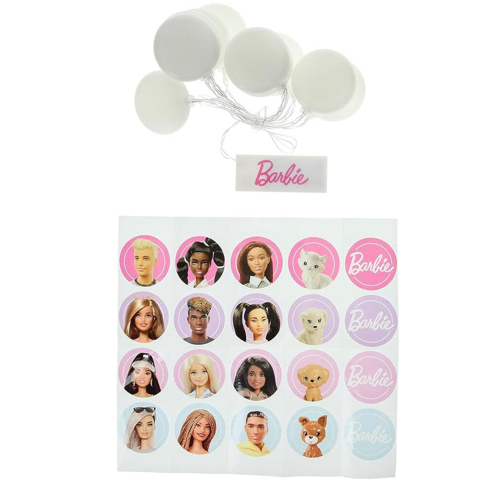 Barbie Doll Kids/Childrens Pink Bedroom String Glow Lights With Stickers 6+ — image 3