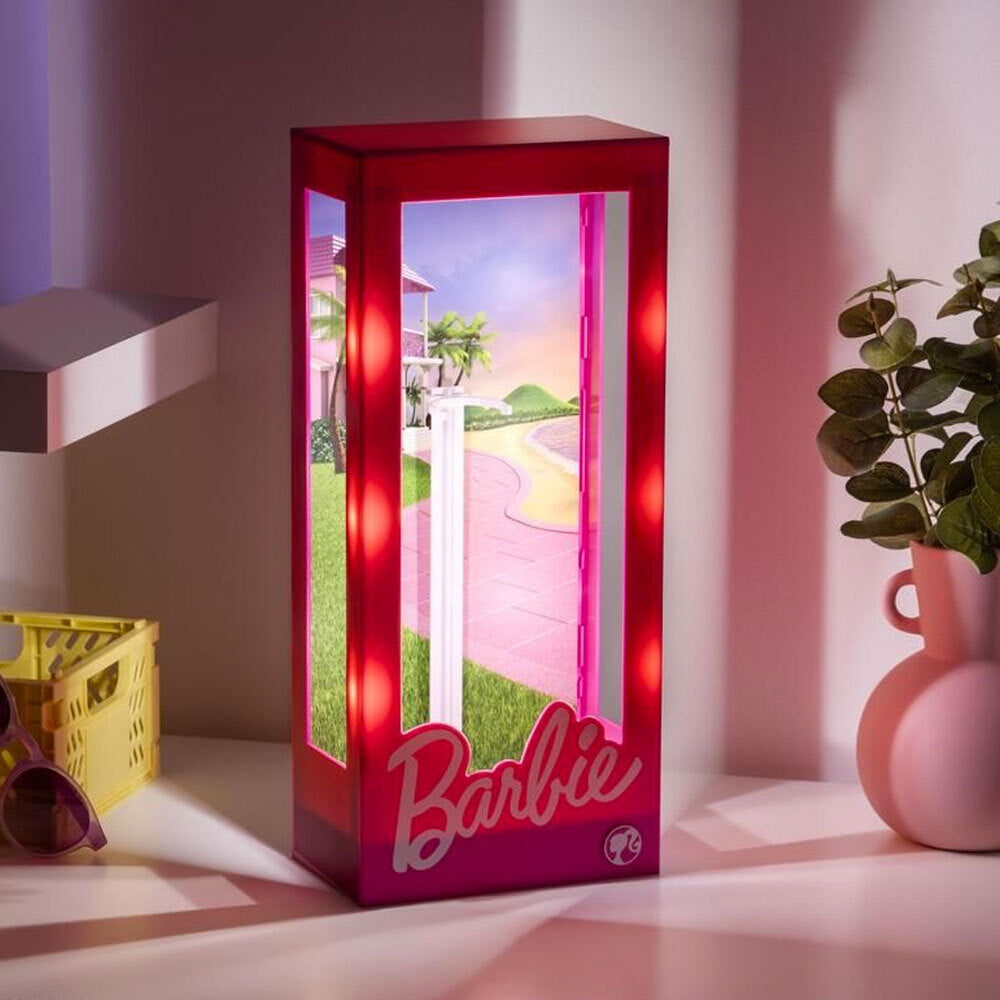 Barbie Doll Pink Case Light Kids/Childrens Bedroom Display Storage 34cm 8+ — image 2