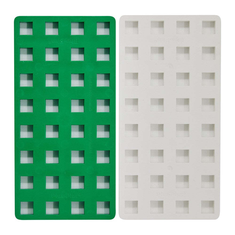 Plus-Plus Plus Plus Big 18x26cm Kids/Children 3D Puzzle Baseplates 5y+ White/Green (2 Pieces) — image 3