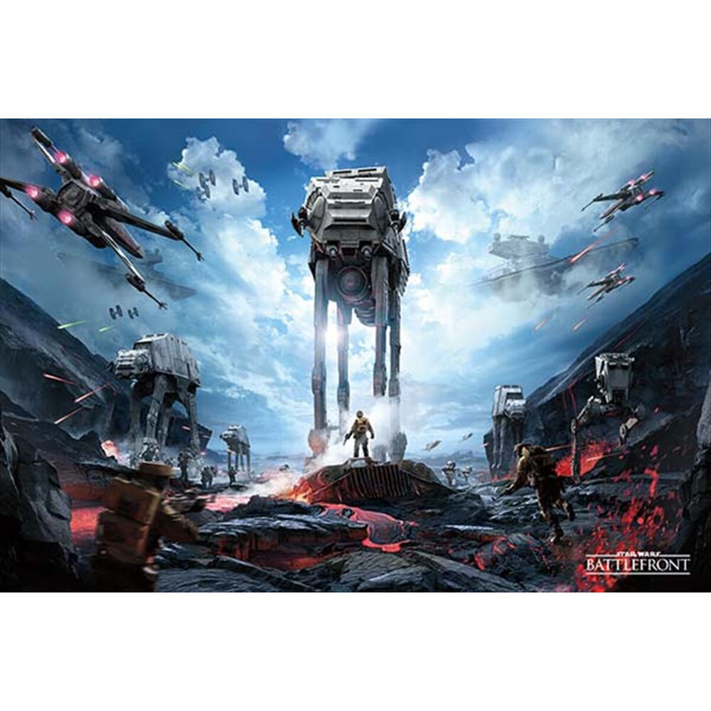 Star Wars Hoth Battle War Zone Poster Home/Room Wall Decor Display 91x61cm