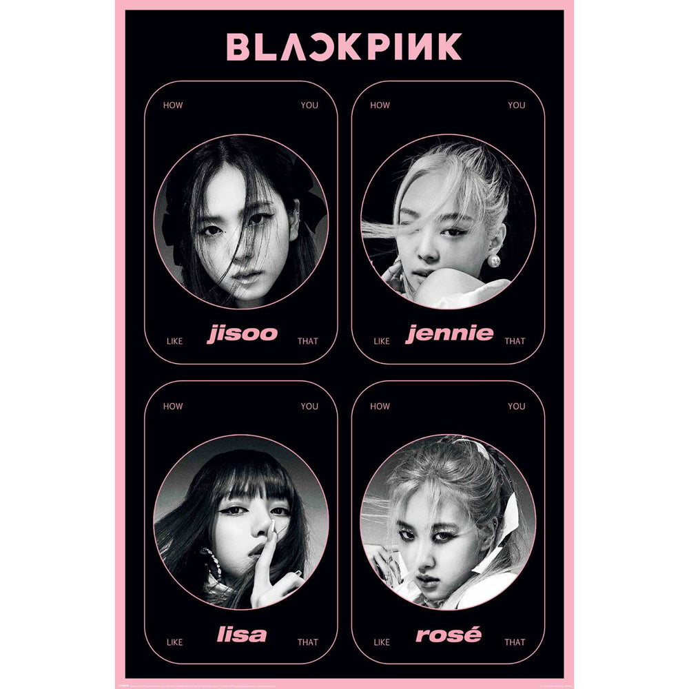 Impact Merch Black Pink How You Like That Regular Sized Poster Decor 92x61cm