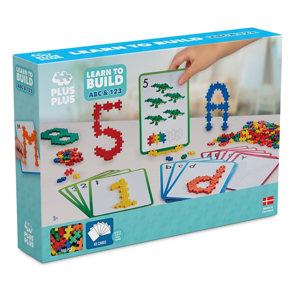 Plus-Plus Plus Plus Learn To Build ABC & 123 Creativity Kids/Toddler Activity Toy 5y+