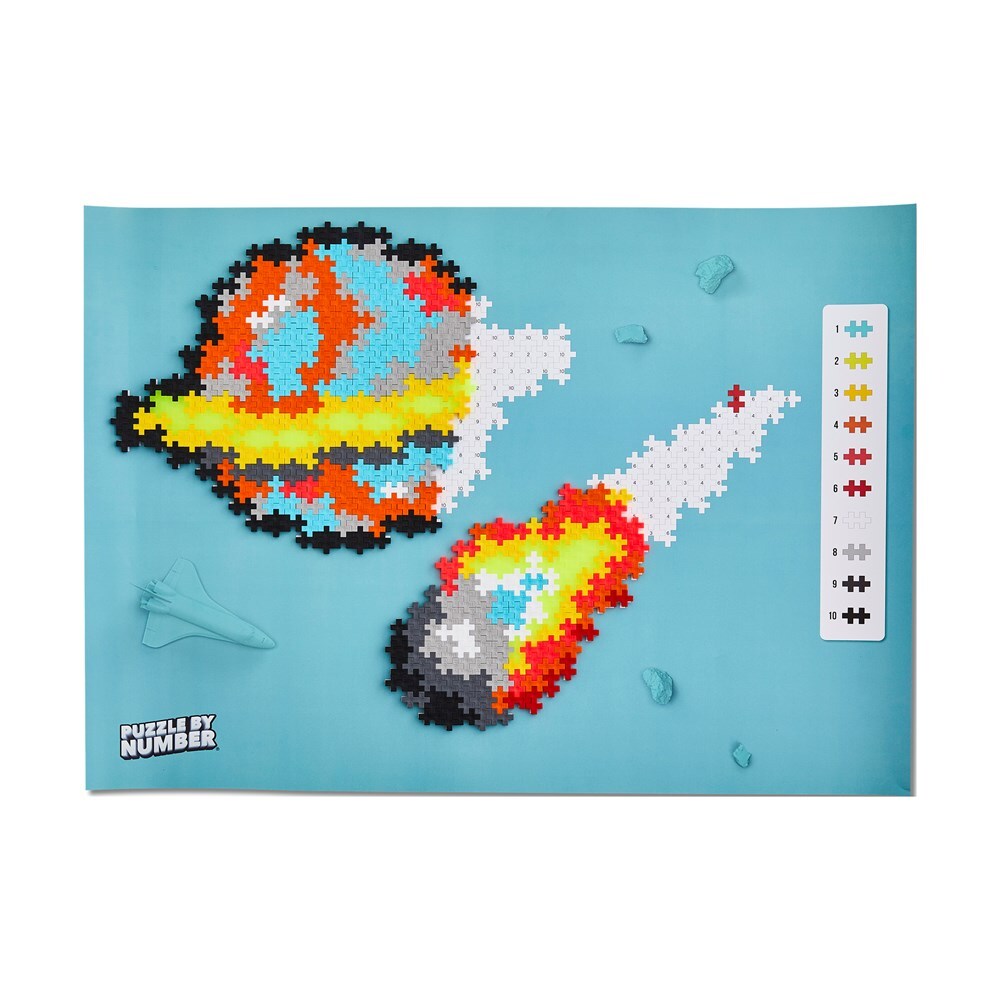 Plus-Plus Puzzle by Number Space Build/Create Kids Creative Fun Toy 5y+ (500 Pieces) — image 2