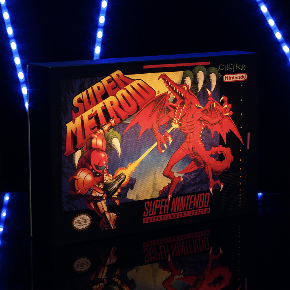 Paladone 30cm Super Metroid Luminart Kids/Children Bedside Table/Wall Decor Lamp