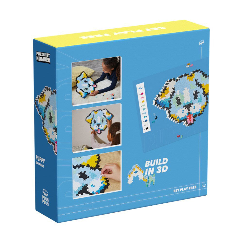Plus-Plus Plus Plus 5x22cm Puzzle by Number Puppy Kids/Child Educational Toy 5y+ (500 Pieces) — image 2