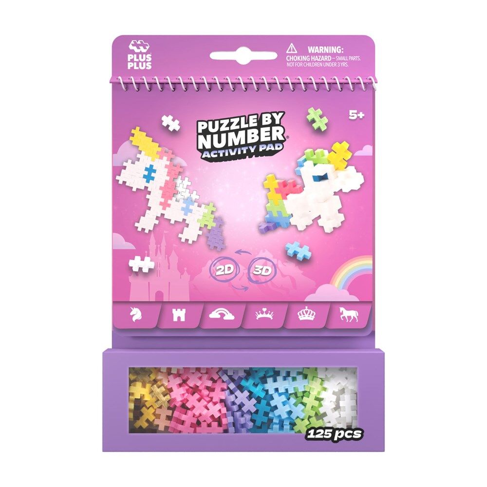 Plus-Plus Activity Pad Fairy Tale Building Blocks STEM Toy Kids 5y+ (125 Pieces)