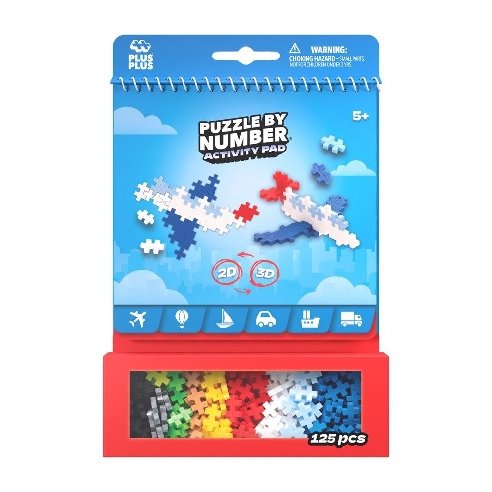 Plus-Plus Activity Pad Transportation Building Blocks STEM Toy Kids 5y+