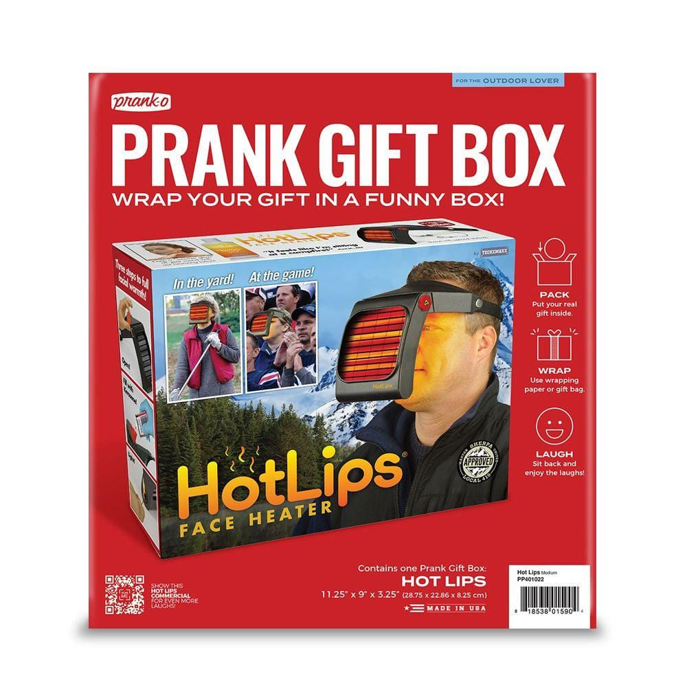 Prank-O Prank Empty Gift Box Storage Joke/Funny 28.5cm Hot Lips Face Heater — image 2
