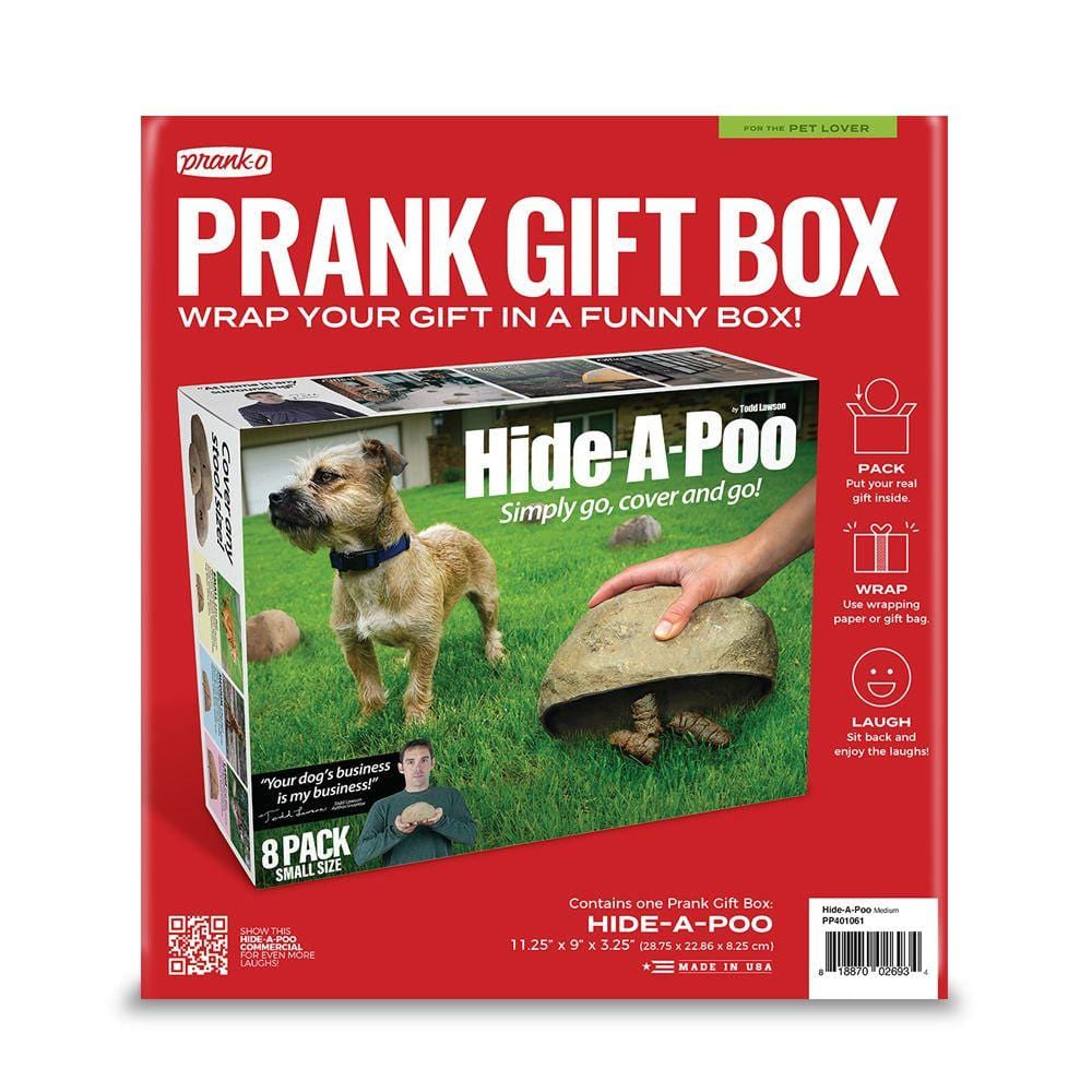 Prank-O Prank Empty Gift Box Storage Party Funny/Joke Fake 28.5cm Hide-A-Poo — image 2
