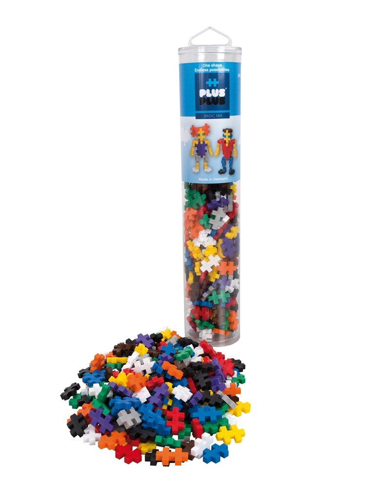 Plus-Plus Basic Mix Tube 2D Building Puzzle Kids Activity Learning Toy 5y+ (240 Pieces)