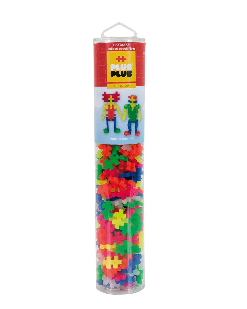 Plus-Plus Neon Mix Tube 2D Building Puzzle Kids Activity Learning Toy 5y+ (240 Pieces) — image 2