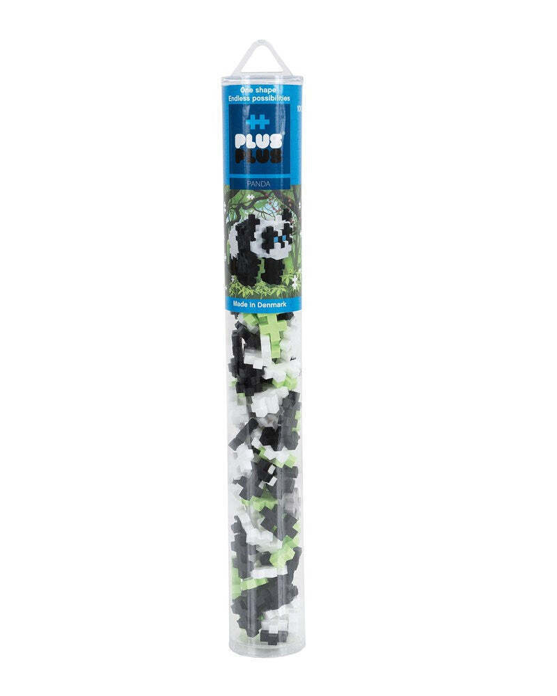Plus-Plus 100pc Plus-Plus Panda Tube 2D Building Puzzle Kids Activity Learning Toy 5+ (2 Pack) — image 2