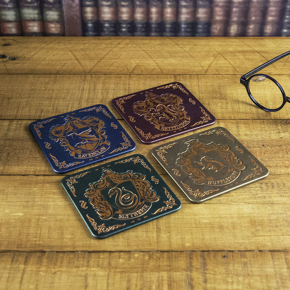 Paladone 9cm Harry Potter Hogwarts Crest Coasters Coffee Desk/Table Protection — image 2