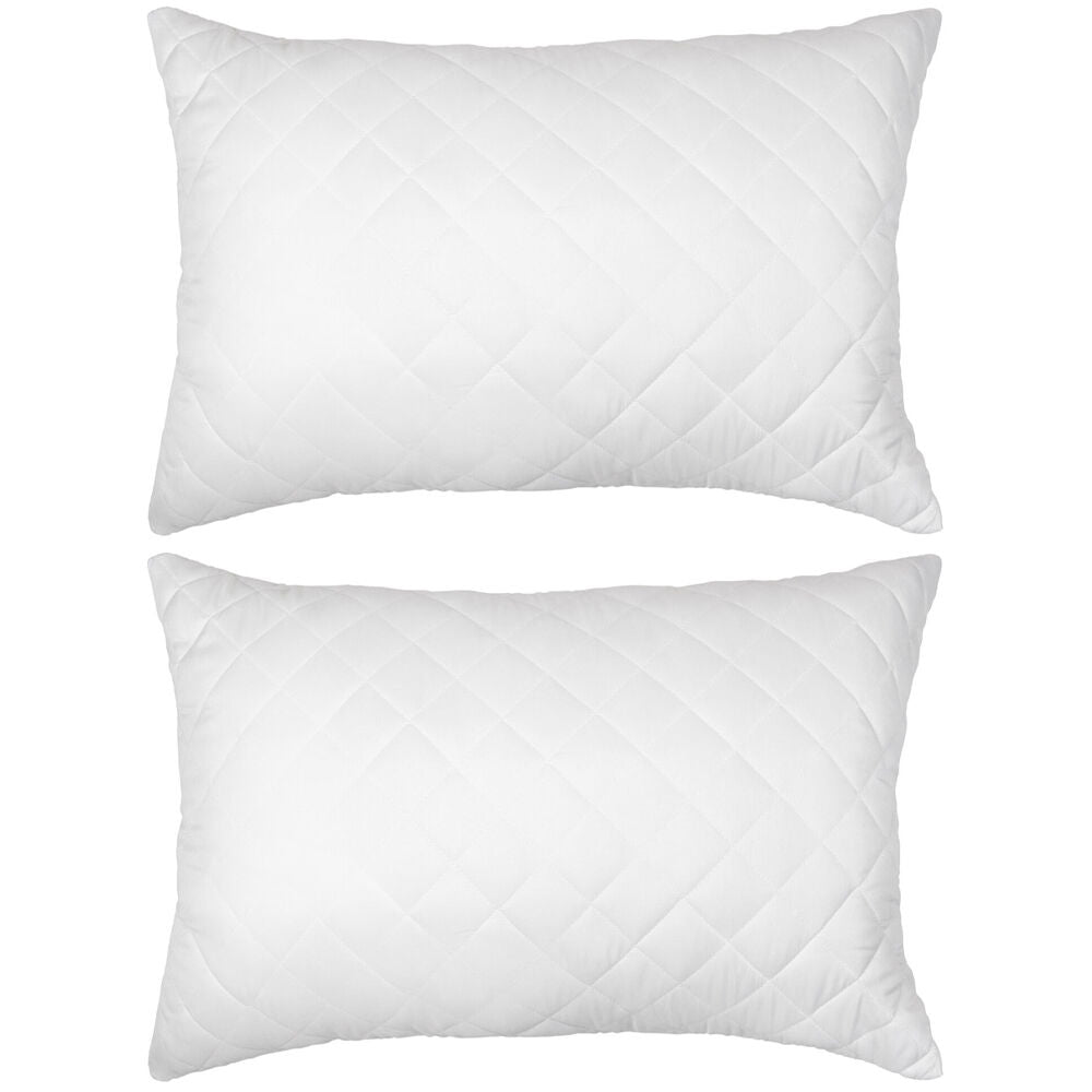 Ardor Boudoir King Size Zip Closure Pillow Protector 51 x 91cm White (2 Pack)