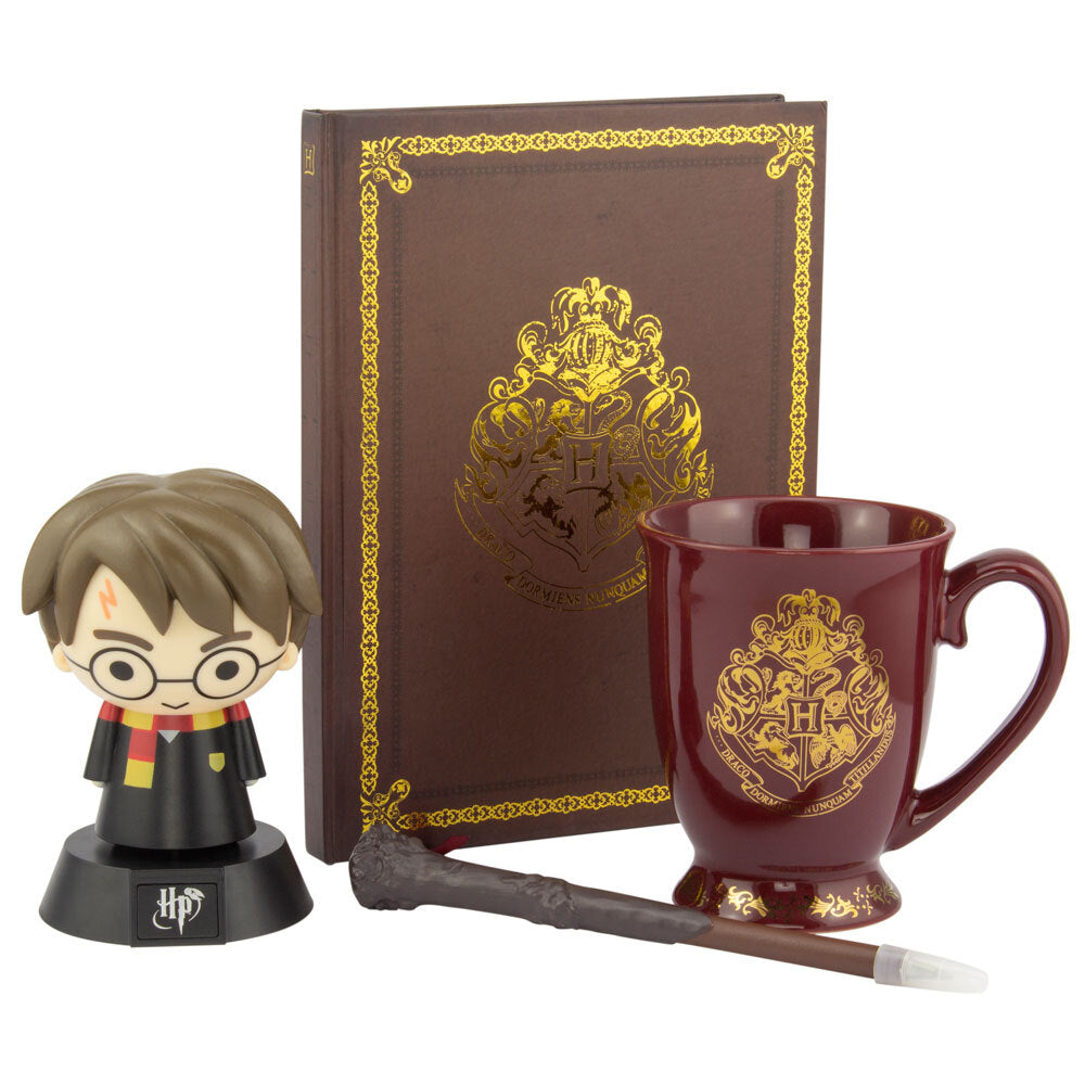 Harry Potter Wizarding World Hogwarts Lamp/Mug/Journal/Wand Pen Gift Set 8y+