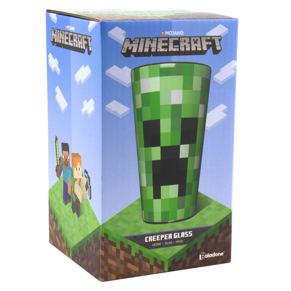 Paladone Minecraft Creeper Mob Kids/Teens Accessories Novelty Drinking Water Glass Green — image 3