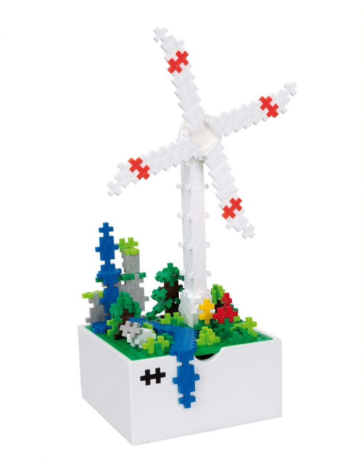 Plus-Plus Boks Windmill Room Display w/ Wooden Box Kids Learning Puzzle Toy 5y+ — image 2