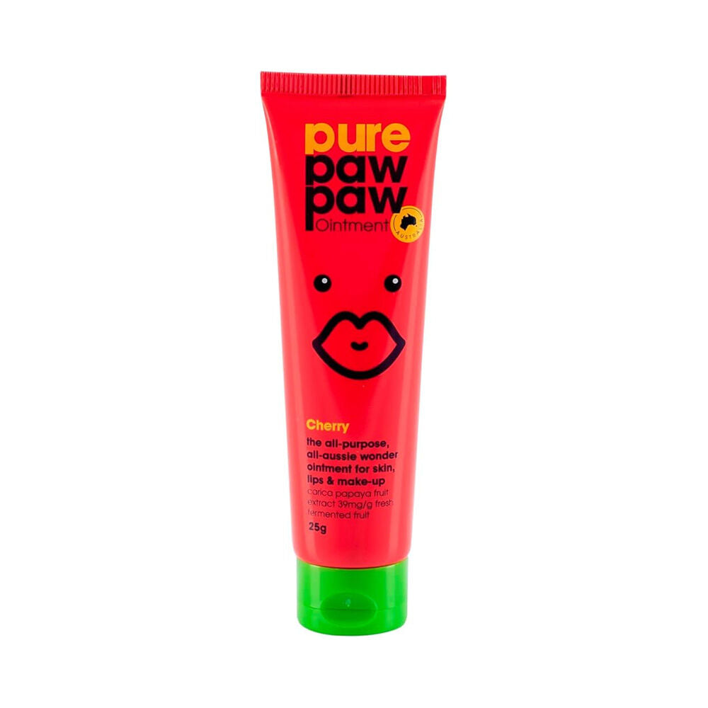 Pure Paw Paw Ointment Multi Purpose Dry Skin Ointment Lip Balm Cherry — 25g