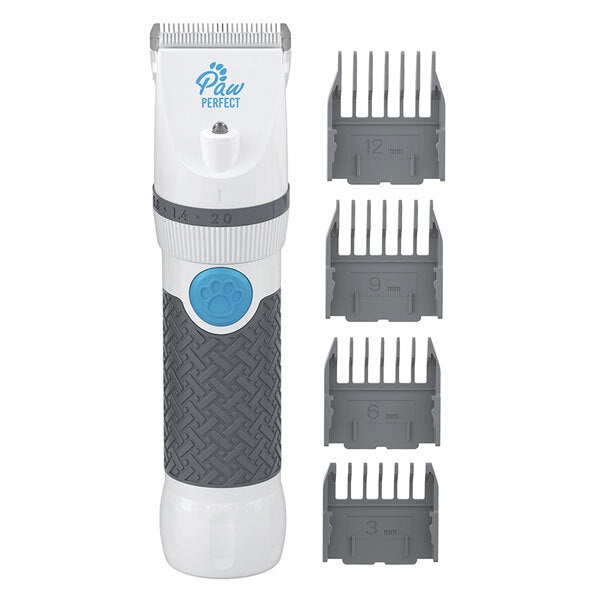 Paw Perfect Handheld Cordless Rechargeable Pet Dog/Cat Fur/Coat Trimmer 19cm