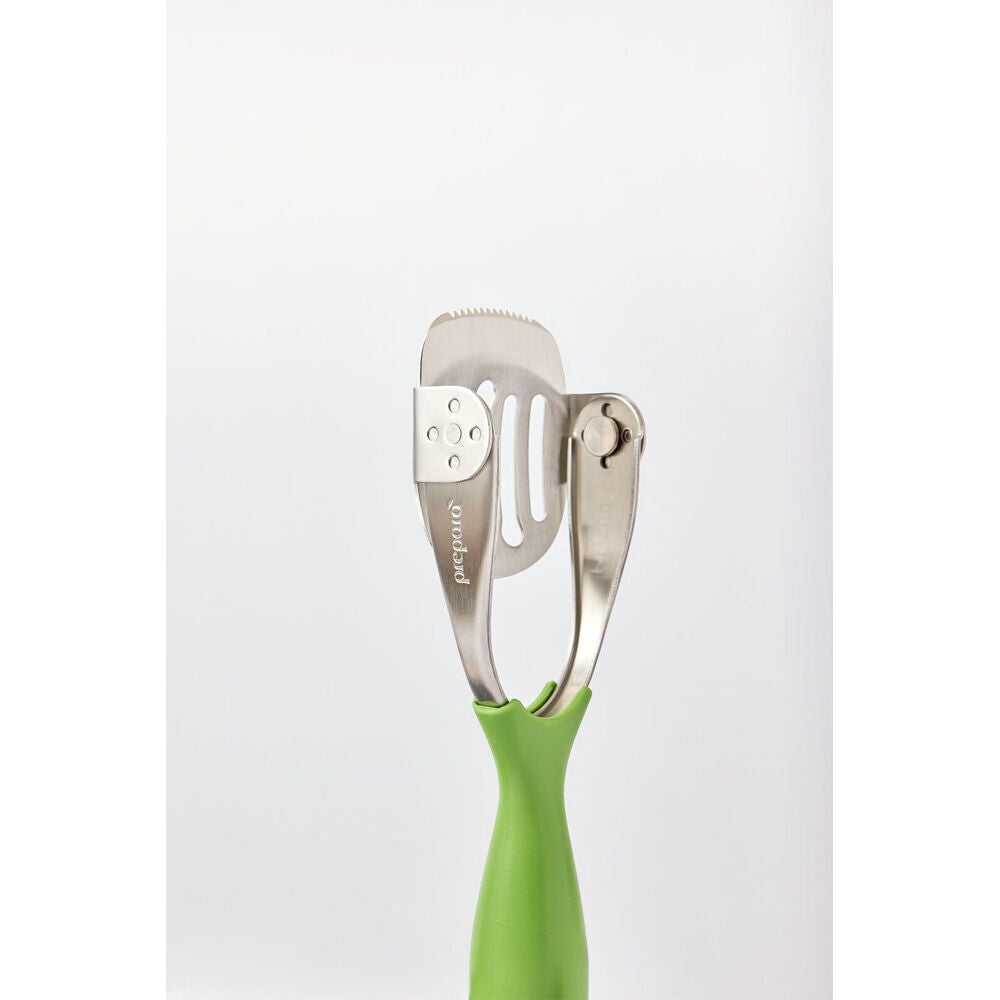 Prepara 21.75cm Green Stainless Steel Avocado Flip Masher Press Ricer — image 2