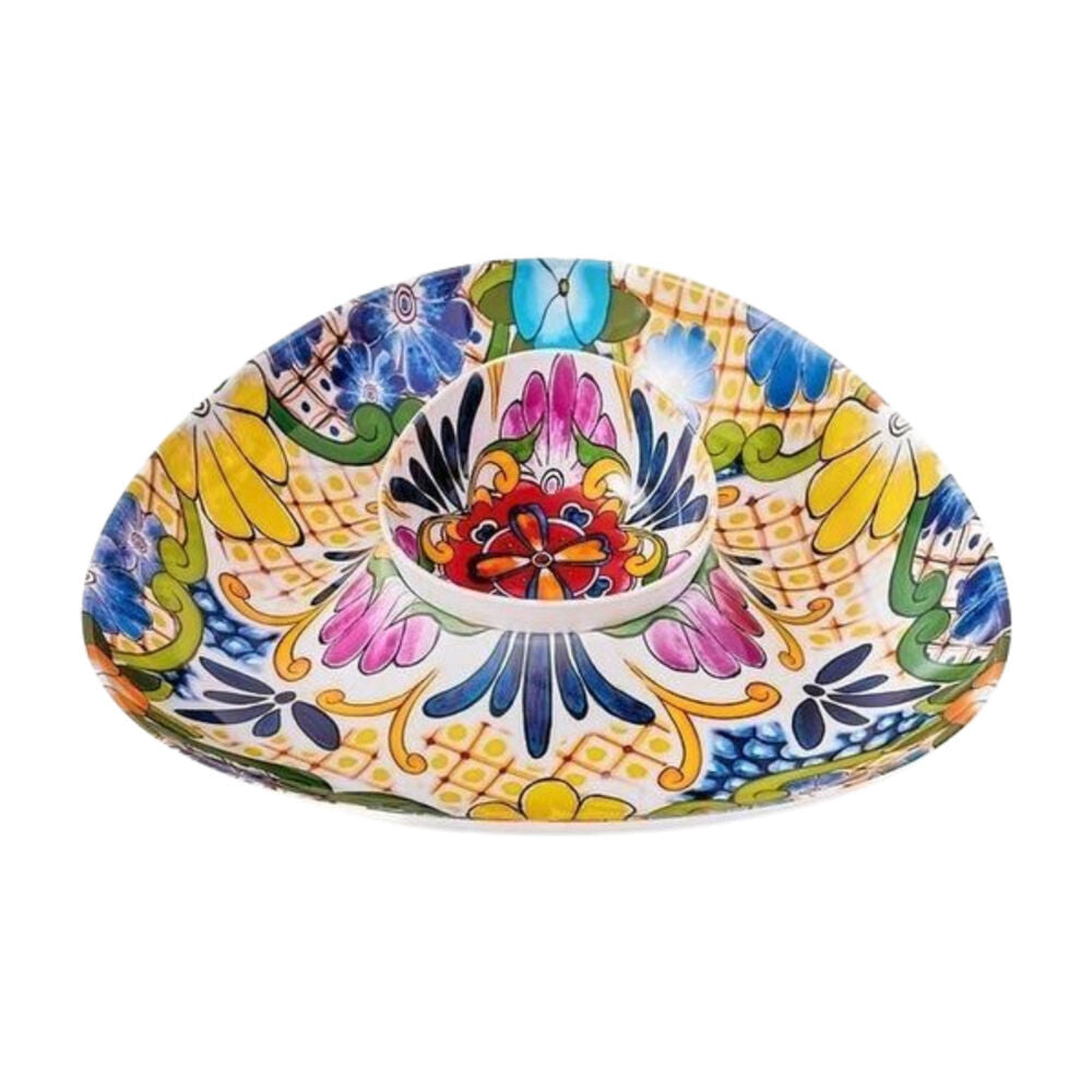 Prepara 37cm Chip N Dip Snack Serving Dish Bowl Platter Tray