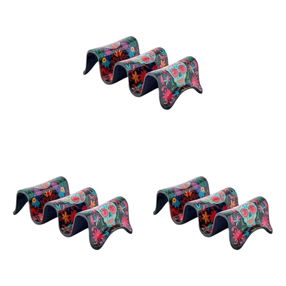 Prepara Melamine Multiple Tortilla Taco Holder Stand Day of the Dead Ed 18cm (3 Pack)