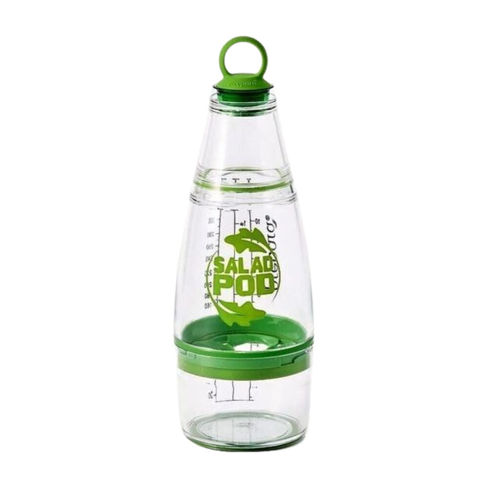 Prepara 355ml Green Salad Pod Dressing Sauce Shaker Mixer Bottle