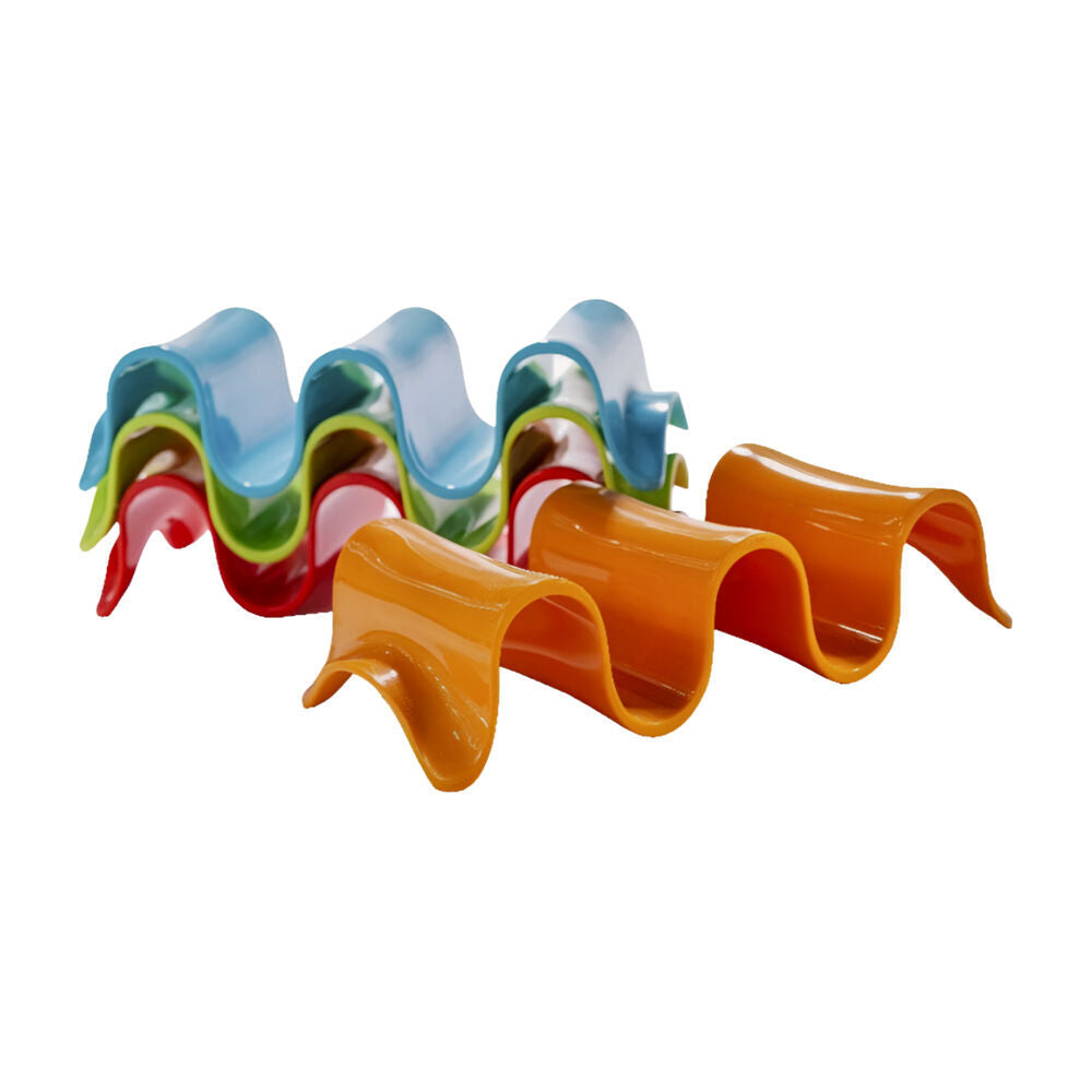 Prepara 2-3 Taco Party Tortilla Holders Serving Tray Set 18x5cm (4 Pieces)