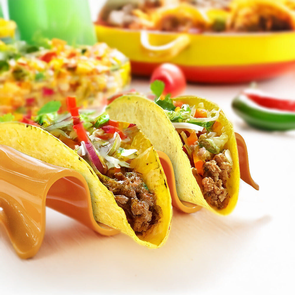 Prepara 2-3 Taco Party Tortilla Holders Serving Tray Set 18x5cm (4 Pieces) — image 2